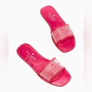 Brand new Kate Spade peyton clear sandals pink